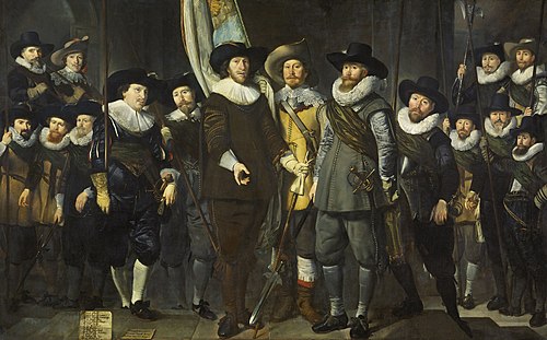 Officers and other civic guardsmen of the IIIrd District of Amsterdam, under the command of Captain , 1632, Thomas de Keyser