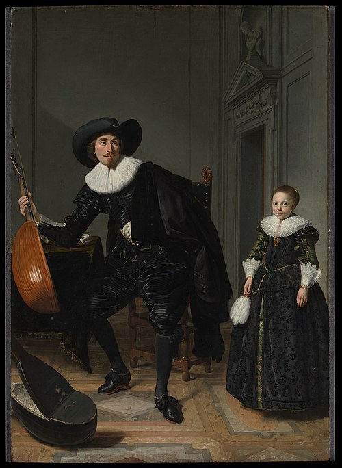A Musician and His Daughter, 1629, Thomas de Keyser