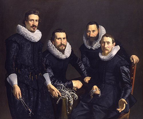 Syndics of the Amsterdam Goldsmiths Guild, 1627, Thomas de Keyser