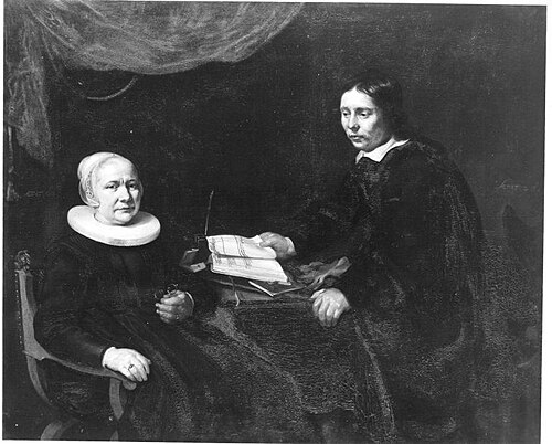 Dame mit Rechnungsführer, 1631, Thomas de Keyser
