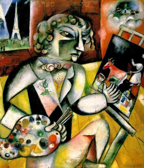 Autoportrait aux sept doigts, 1912, Marc Chagall