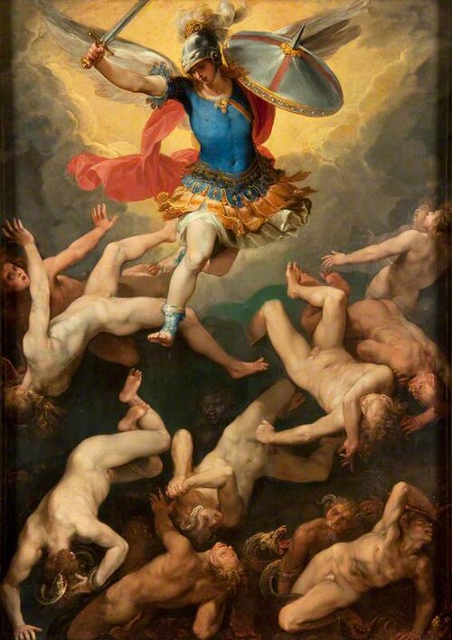 The Archangel Michael and the Rebel Angels, 1592, Cavalier d'Arpin