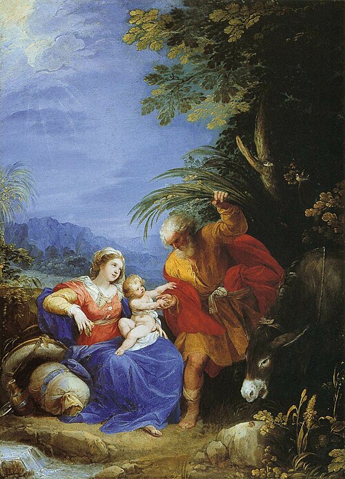 Le Repos pendant la fuite en Égypte, 1597, Cavalier d'Arpin