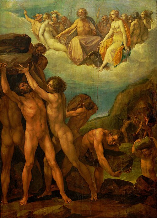 Sturm der Giganten gegen den Olymp, 1620, Cavalier d'Arpin