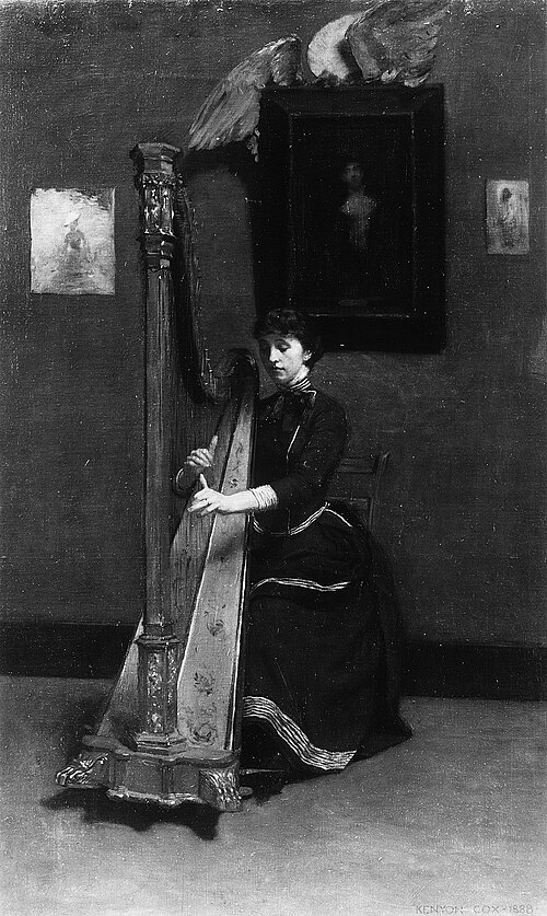 The Harp Player (A Solo), 1888, Kenyon Cox