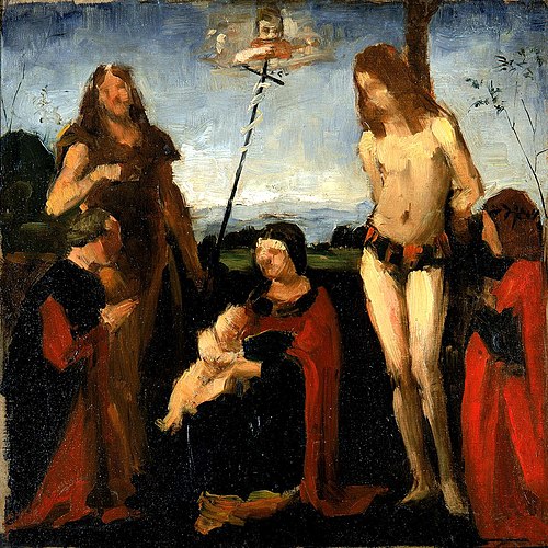 After Boltraffio, "Sacra Conversazione", 1880, Kenyon Cox