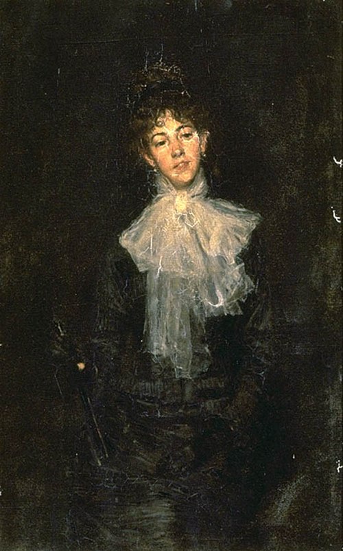 A Lady in Black, 1880, Kenyon Cox