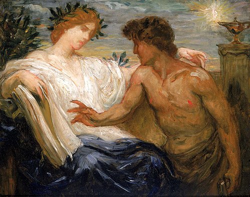 Study for "Science Instructing Industry", 1898, Kenyon Cox