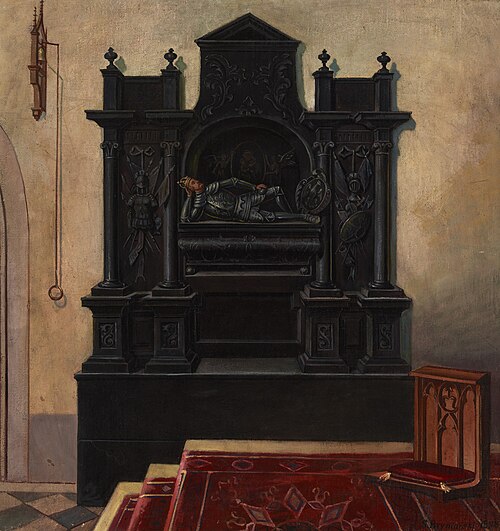 Tombstone of Leszek the Black in the Dominican Church in Krakow, 1898, Stanisław Bryniarski