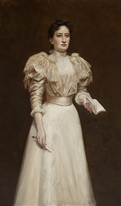 Portrait of Antonina Schmidt, 1897, Stanisław Cercha