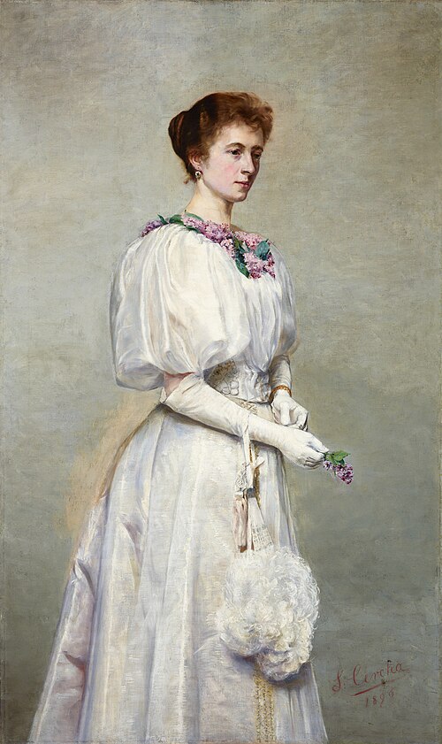 Portrait of Helena Cerchowa, 1898, Stanisław Cercha