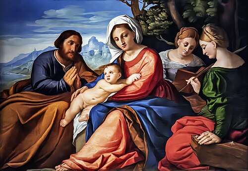 Conversation sacrée, 1450, Palma le Vieux