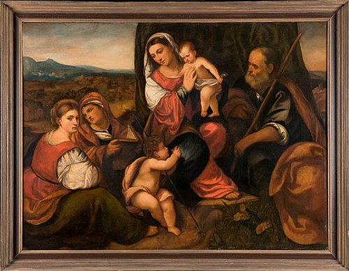 La Sainte Famille, 1545, Palma le Vieux