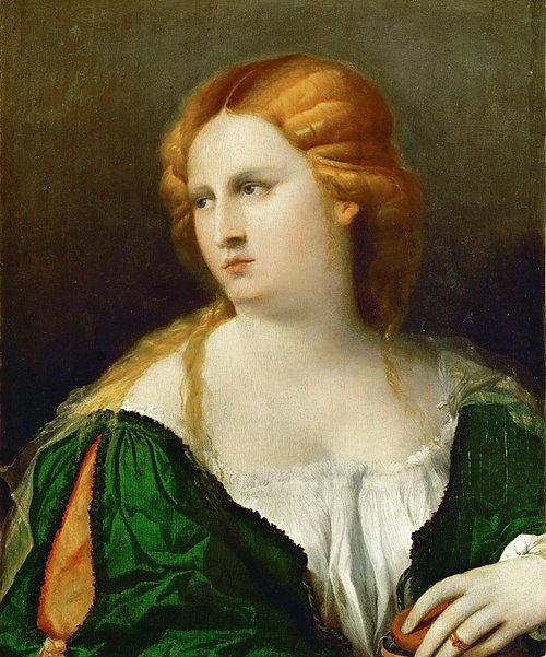 Young Woman in Green Dress, 1513, Palma le Vieux