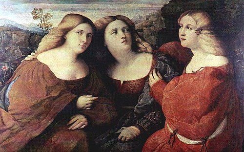 The Three Sisters, 1519, Palma Vecchio