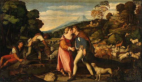 Jacob and Rachel, 1524, Palma Vecchio