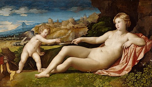 Venus and Cupid, 1523, Palma Vecchio