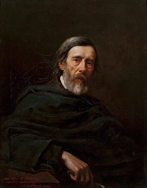 Portrait of Aleksander Stankiewicz, painter, 1886, Stanislaw Rostworowski