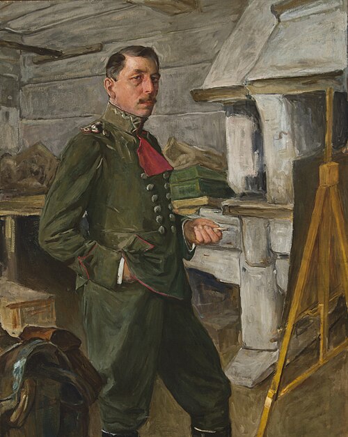 Self-Portrait in the Trenches, 1918, Stanisław Janowski