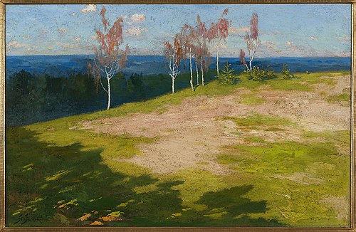 Landscape with birch trees, 1903, Stanisław Jarocki