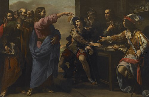 La conversion de saint Mathieu, 1635, Niccolò Tornioli