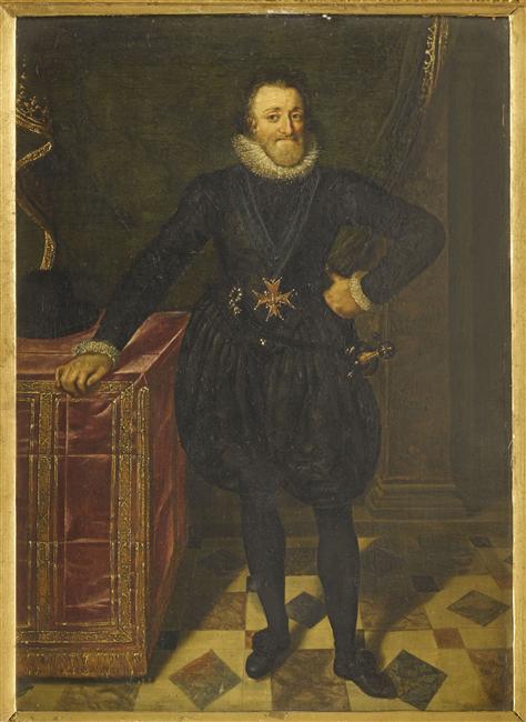 Portrait of Henri IV de Bourbon (1553-1610), King of France, 1610, Frans Pourbus the Younger
