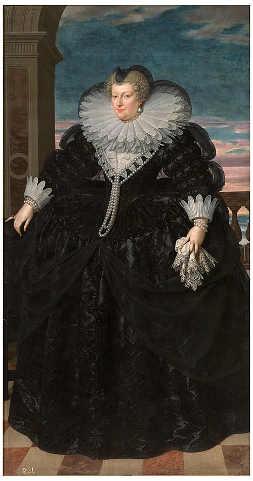 Marie de' Medici as widow, 1617, Frans Pourbus le Jeune