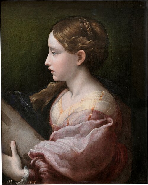 Saint Barbara, 1522, Parmigianino