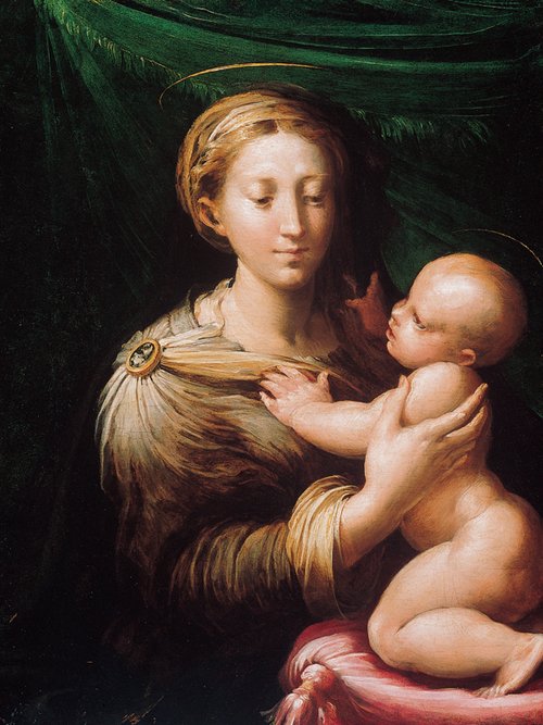 Vierge à l'Enfant, 1528, Parmigianino