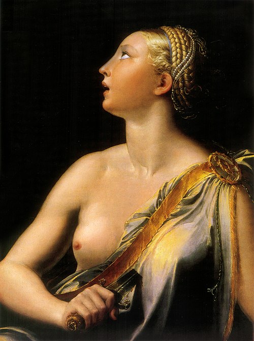 Lucrèce, 1540, Parmigianino