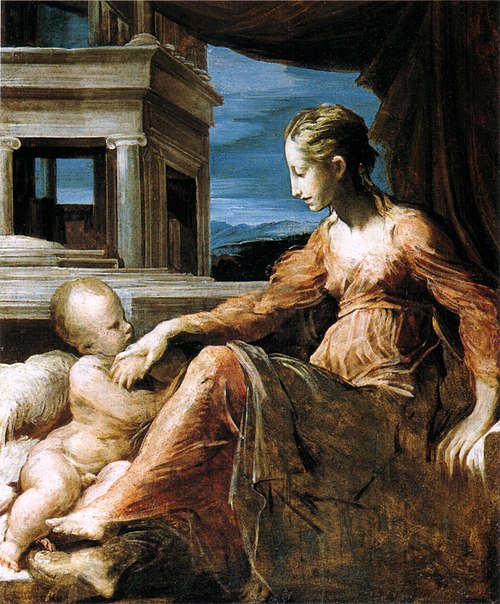 Madonna with child, 1527, Parmigianino
