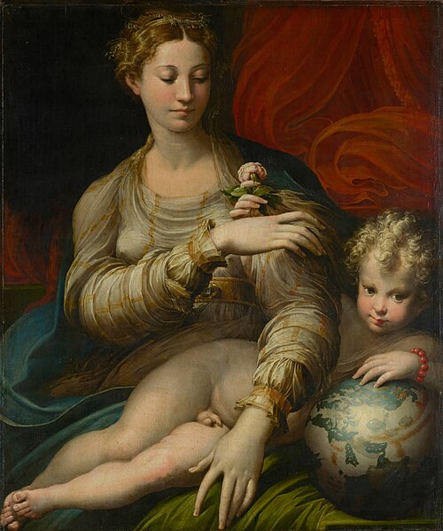 La Vierge à la rose, 1529, Parmigianino