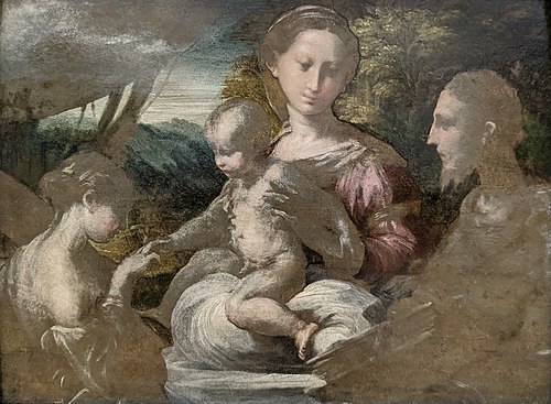 Le Mariage mystique de sainte Catherine, 1528, Parmigianino
