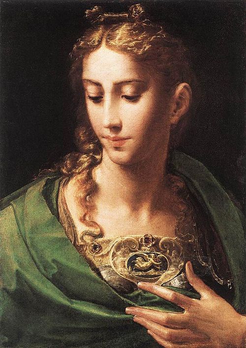 Minerva by Parmigianino, 1530, Parmigianino