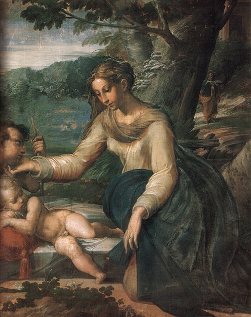 The Holy Family with St. John, 1528, Parmigianino