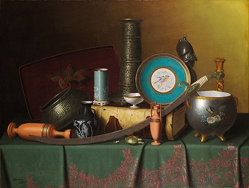 Still Life with Bric-a-Brac, 1878, William Harnett