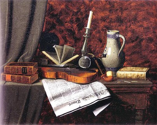 Still Life With Violin, 1886, William Harnett