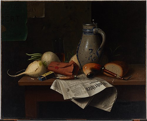 Munich Still Life, 1882, William Harnett
