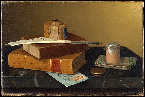 The Banker's Table, 1877, William Harnett