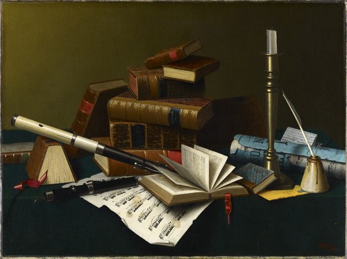 Music and Literature, 1878, William Harnett