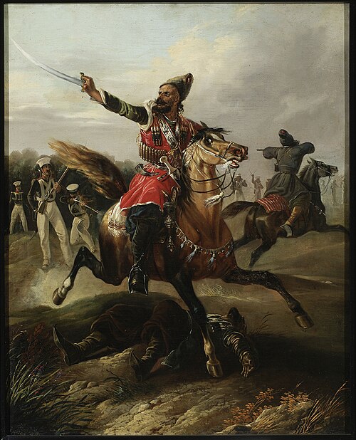Circassian on horseback, 1841, Tadeusz Brodowski
