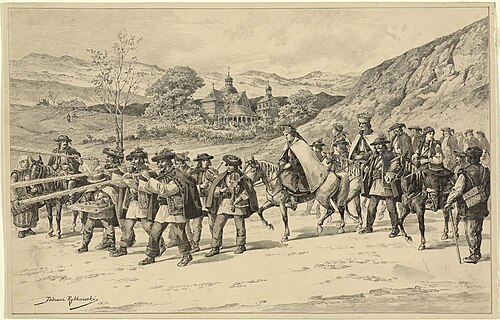 Hutsul Wedding., 1898, Tadeusz Rybkowski