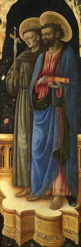 Saints Francis and Mark, 1443, Antonio Vivarini