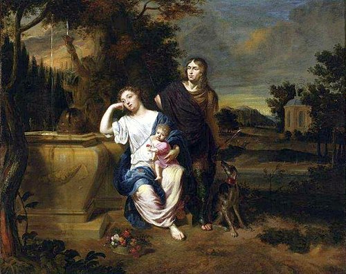 Portrait d'une famille, 1800, Teodor Lubieniecki