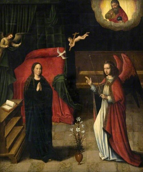 The Annunciation, 1563, Marcellus Coffermans