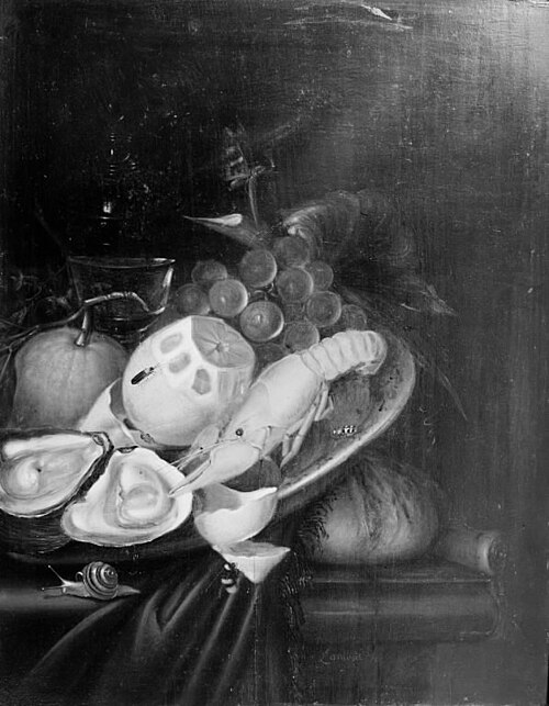Nature morte med hummer og citron, 1667, Lambert van Haven