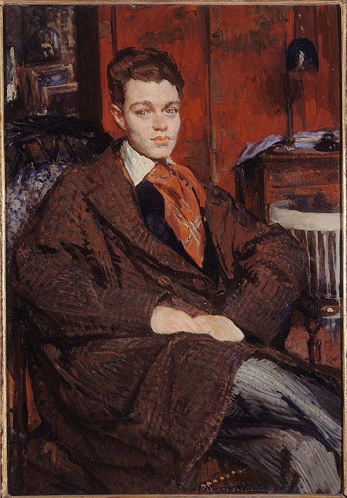 Portrait de René Crevel (1900-1935), écrivain, 1928, Jacques-Émile Blanche