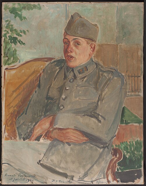 Portrait de Francis Poulenc, 1920, Jacques-Émile Blanche