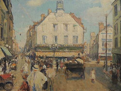 La place du Puits Salé, 1929, Jacques-Émile Blanche