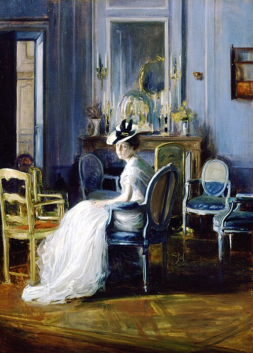 Le Boudoir bleu, 1905, Jacques-Émile Blanche